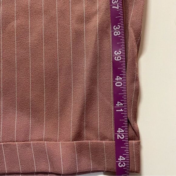 Charlotte Russe+ Pink Striped Cuffed Hem Trousers NWT Size 3X - Picture 6 of 15